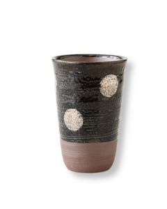 TASSE À BIÈRE À MOTIF ROND TENMOKU EN FONTE DE HASAMI