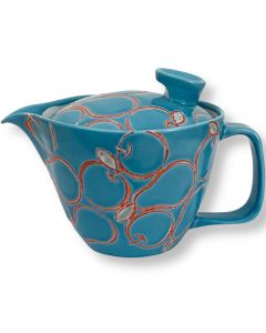 THÉIÈRE POIRE BLEUE EN PORCELAINE HASAMI WARE