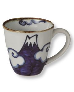 TASSE HASAMI WARE MONT FUJI BLEU