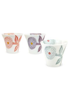 LOT DE 3 TASSES À THÉ DAHLIA HASAMI WARE