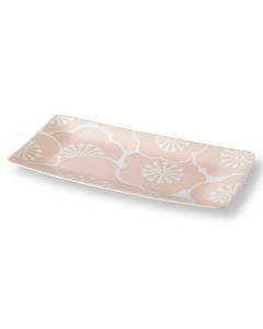 HASAMI WARE HAFURI UME ASSIETTE RECTANGULAIRE PRUNE