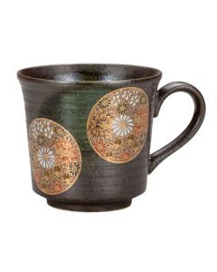 KUTANI WARE TASSE ÉLÉGANTE ET LUXUEUSE AU DESIGN FLEURI