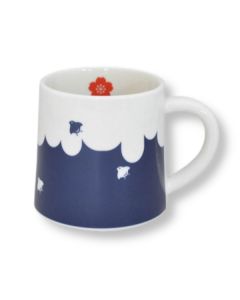 TASSE EN FAÏENCE DE MINO AVEC MOTIF DU MONT FUJI