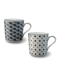 PAIRE DE TASSES KOMON DE STYLE JAPONAIS MODERNE